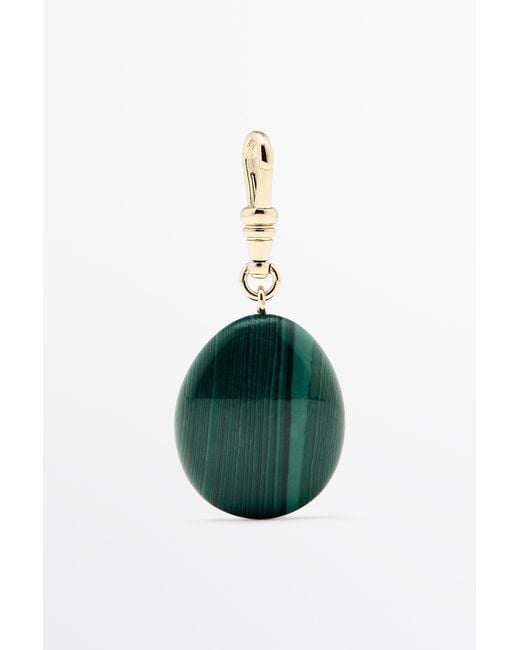 MASSIMO DUTTI Blue Malachite Stone Charm