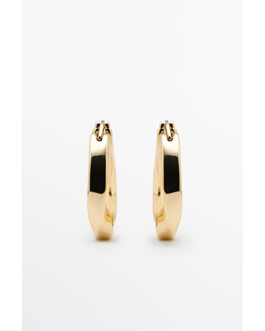 Pendientes Aro Triangular MASSIMO DUTTI de color Multicolor