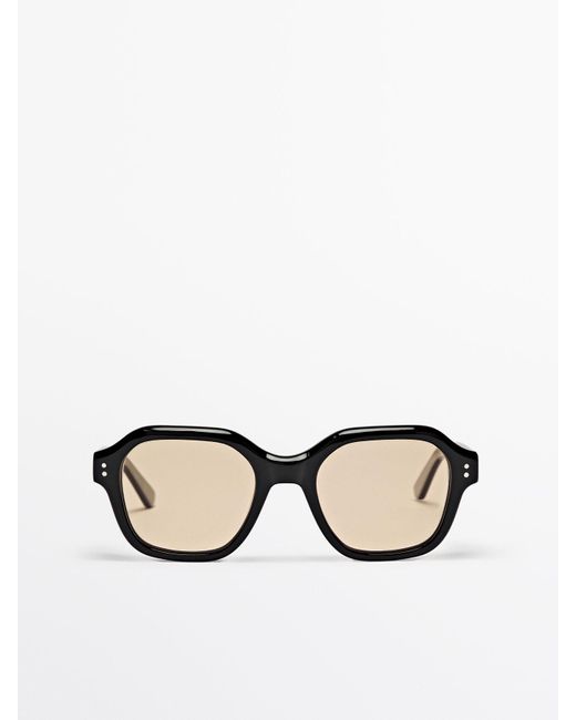 MASSIMO DUTTI Natural Sunglasses With Lenses