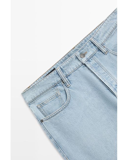MASSIMO DUTTI Blue Slim Fit Jeans for men