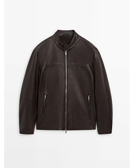 MASSIMO DUTTI Nappaleren Jack Met Ritssluiting in het Black voor heren