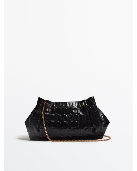 massimo dutti croc bag