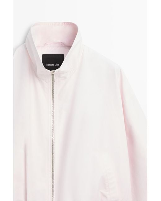 MASSIMO DUTTI Multicolor High Neck Bomber Jacket