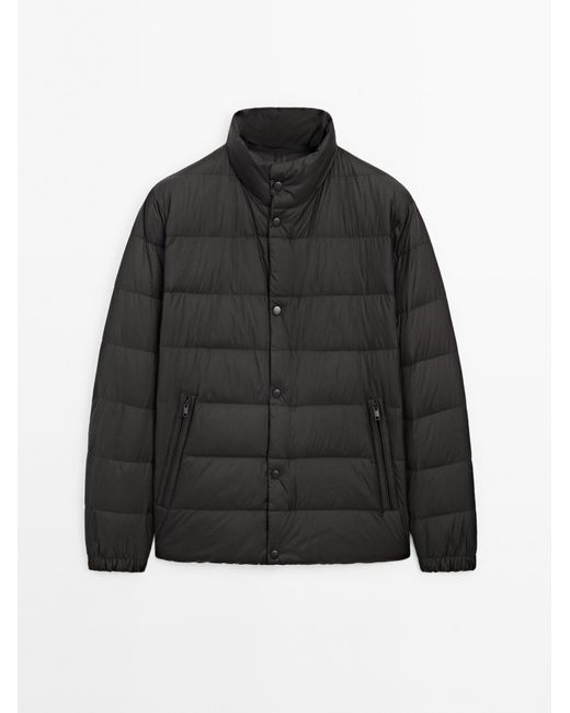 MASSIMO DUTTI Lichtgewicht Donsjack in het Black voor heren