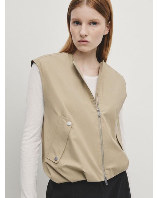 Chalecos mujer massimo dutti shop
