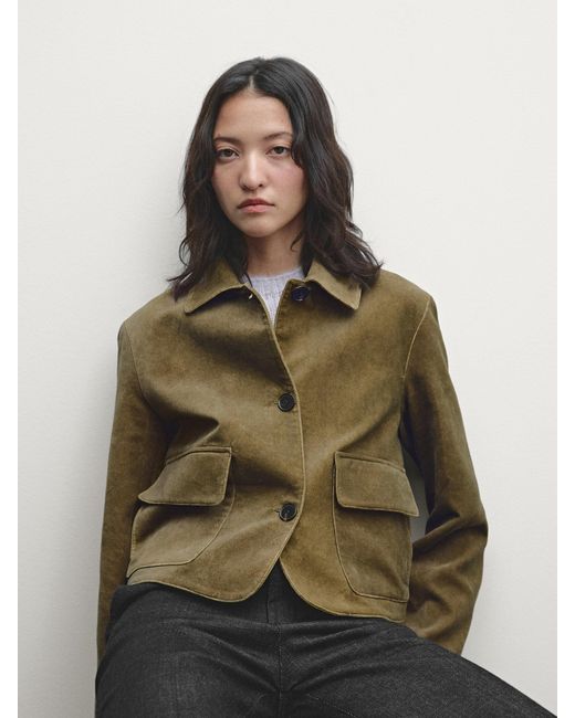Giacca di MASSIMO DUTTI in Green