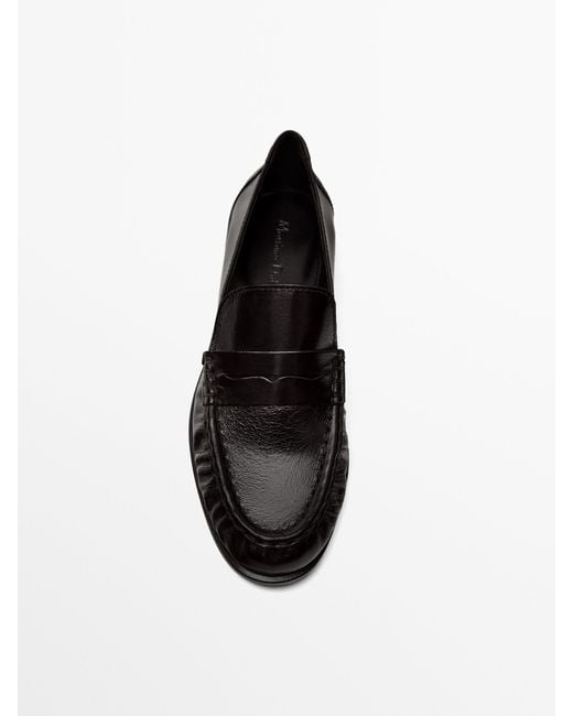 Massimo dutti shop leopard loafers