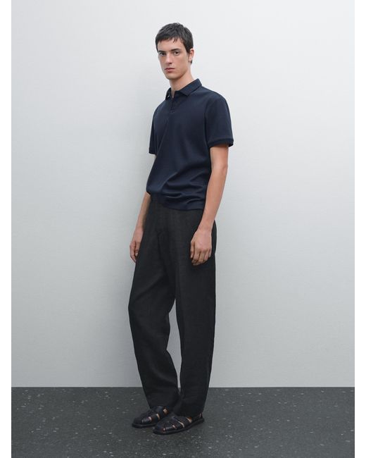 Polo Manches Courtes Détail Col MASSIMO DUTTI pour homme en coloris Multicolor