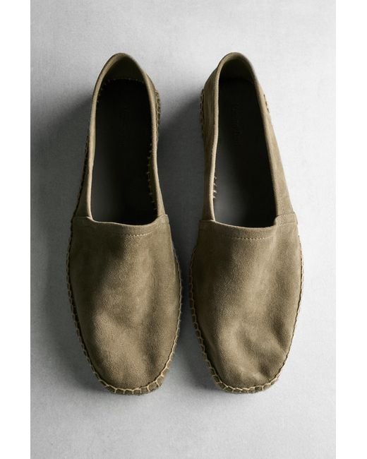 MASSIMO DUTTI Natural Leather Espadrilles for men