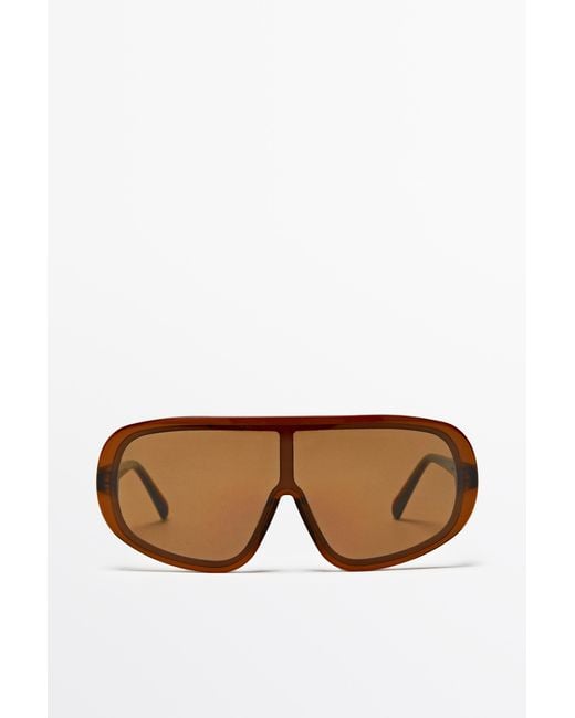 MASSIMO DUTTI Multicolor Maxi Wrap Sunglasses