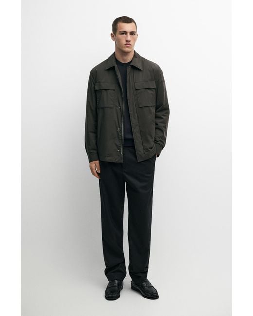 Giacca di MASSIMO DUTTI in Black da Uomo