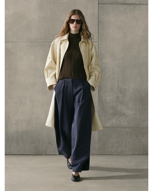 MASSIMO DUTTI Multicolor Flowing Pants With Dart Detail