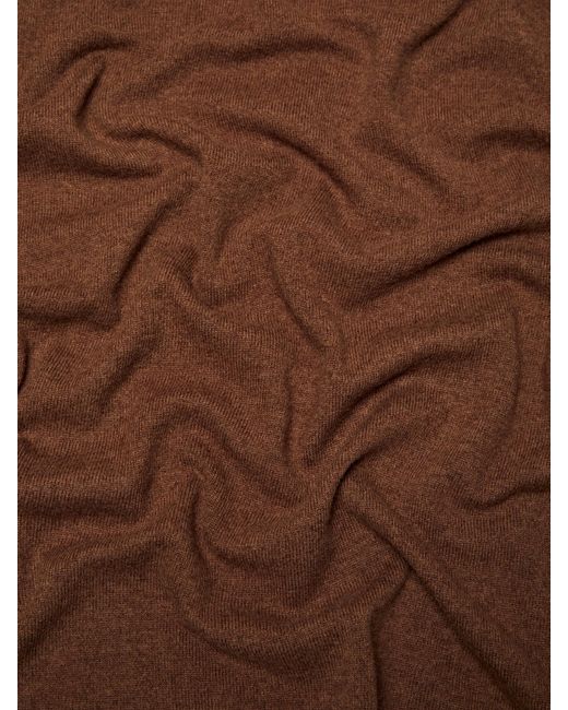 MASSIMO DUTTI Brown Fine Wool Blend Scarf