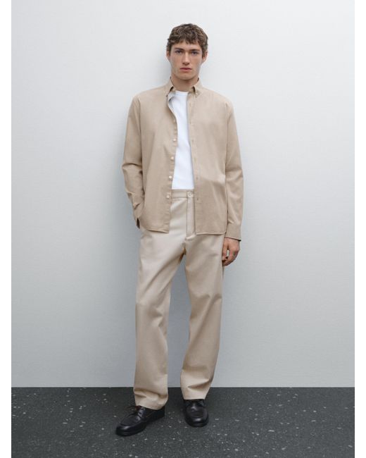 Camicia Regular Fit di MASSIMO DUTTI in White da Uomo