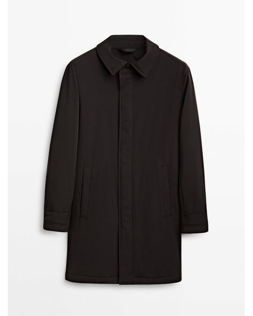 MASSIMO DUTTI Black Technical Jacket for Men Lyst