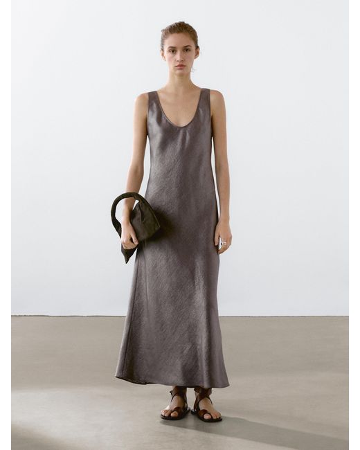 Vestito Midi di MASSIMO DUTTI in Metallic