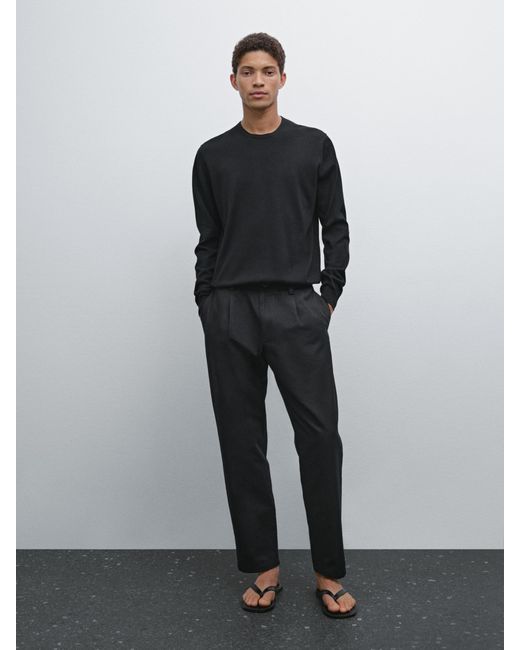 Jersey Fino Massimo Dutti Rebajas Jersey Jersey Punto Manga