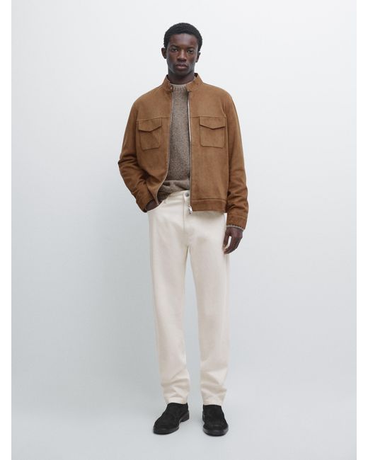 Giacca di MASSIMO DUTTI in White da Uomo