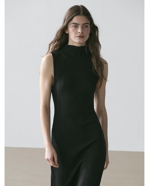 green emerald velvet dress MASSIMO DUTTI.Bottle green dress S.36  Hibuy market