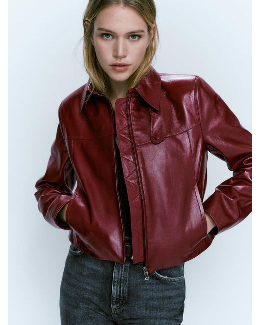 Massimo dutti shop red jacket