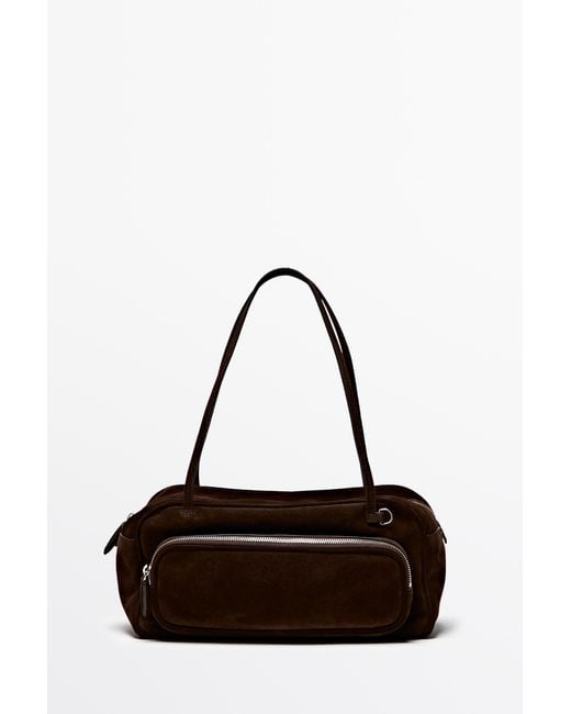 Borsa Bowling Media di MASSIMO DUTTI in Black