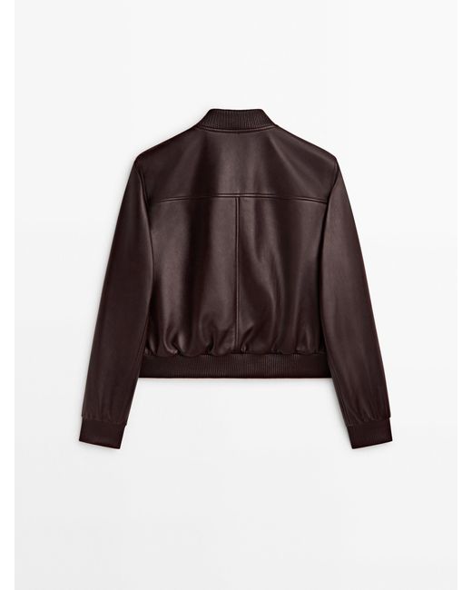 Nappa leather deals bomber jacket