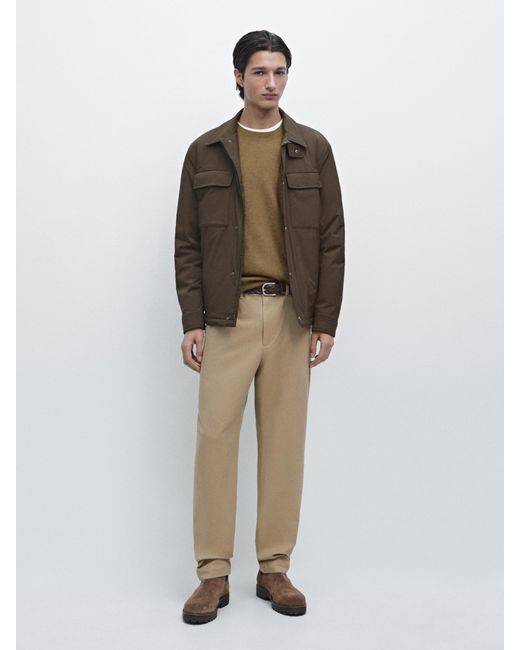 MASSIMO DUTTI Multicolor Cotton Blend Jogger Fit Trousers for men