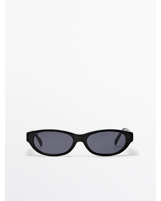 MASSIMO DUTTI White Narrow Sunglasses