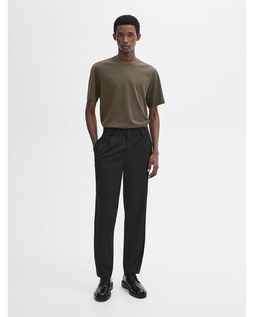 Maglietta A Maniche Corte di MASSIMO DUTTI in Green da Uomo