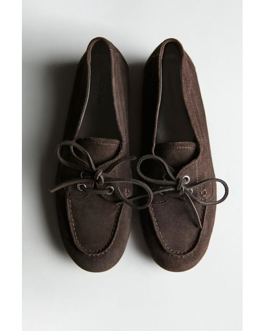 MASSIMO DUTTI Black Bootsschuh Aus Leder