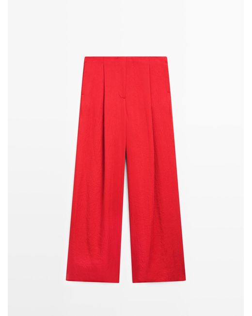 MASSIMO DUTTI Wijde Palazzo in het Red