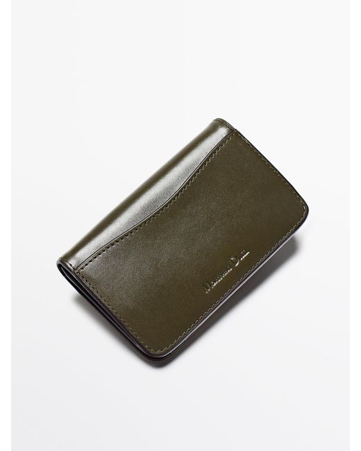 MASSIMO DUTTI Multicolor Nappa Leather Wallet