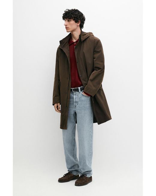 MASSIMO DUTTI Multicolor Long Technical Parka With Detachable Interior for men