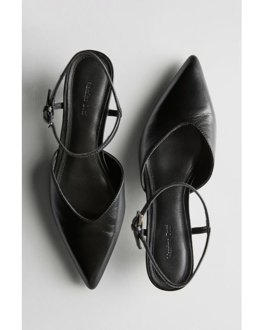 MASSIMO DUTTI Black Fersenfreier Schuh