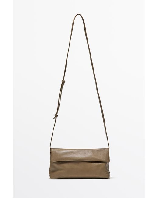 Borsa A Tracolla di MASSIMO DUTTI in Natural