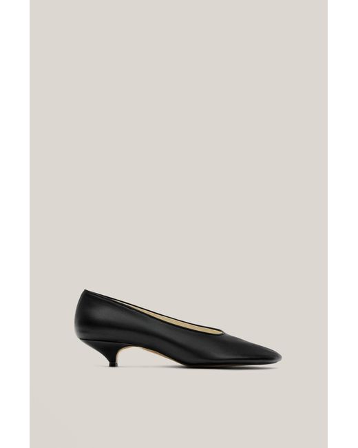 MASSIMO DUTTI Black Soft Heel Shoe