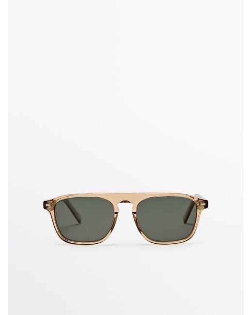 MASSIMO DUTTI Zonnebril Met D-Montuur in het Multicolor voor heren
