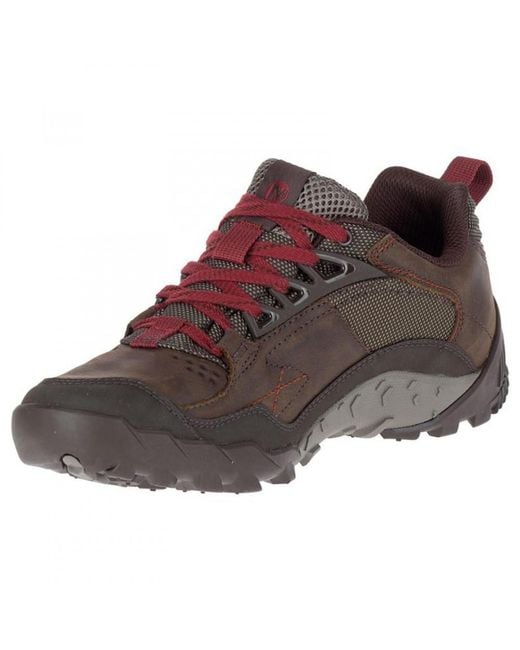 Merrell Mens Sports Mountain Annex Trax Low Shoes Breathable Brown Trainers