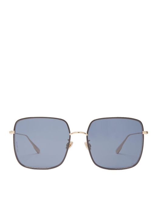 Dior Diorbydior Chain edge Square Metal Sunglasses Lyst