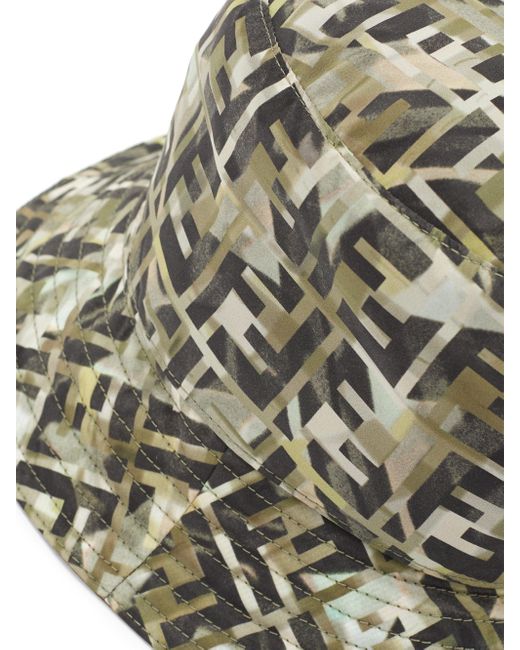 Fendi Ff-monogram Technical Bucket Hat for Men - Lyst