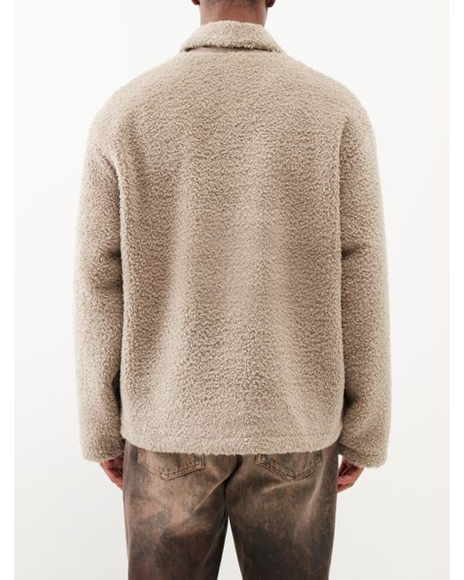 Represent Natural Half-zip Fleece Overshirt for men