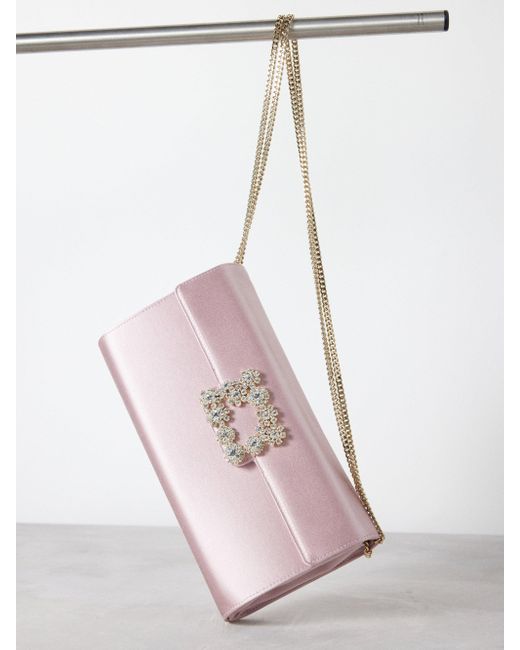 Pink satin deals clutch