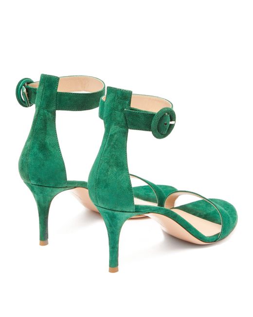 gianvito rossi portofino 70 suede sandals