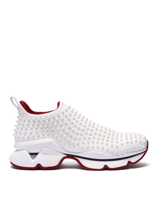 Christian Louboutin Neoprene Spike-sock Men in White for Men - Save 38% ...