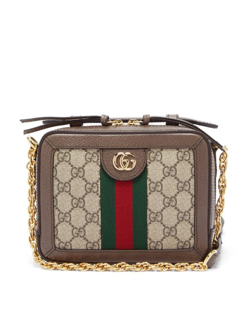 Gucci Ophidia Gg Supreme Canvas Camera Bag - Lyst