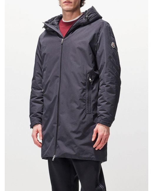 Moncler Nimble Shell Parka Coat in Blue for Men Lyst UK