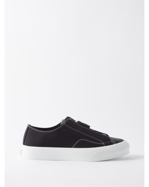 Givenchy City 4g-zip Canvas Trainers in Black for Men | Lyst UK