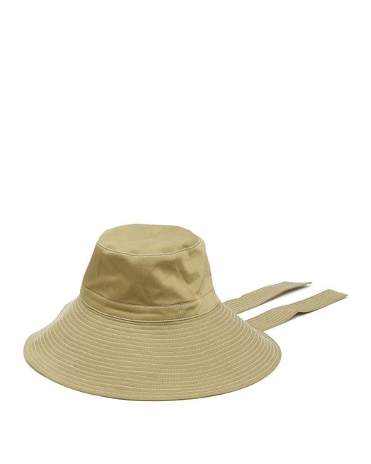 Ganni Green Hewson Wide-brim Safari Hat