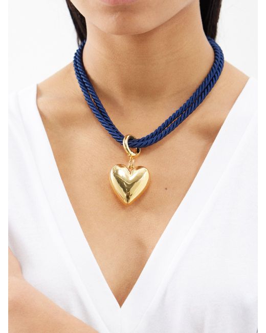 Timeless Pearly Multicolor Heart 24kt Gold-plated Necklace