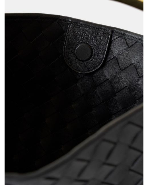 Bottega Veneta Black Sardine Intrecciato-leather Handbag